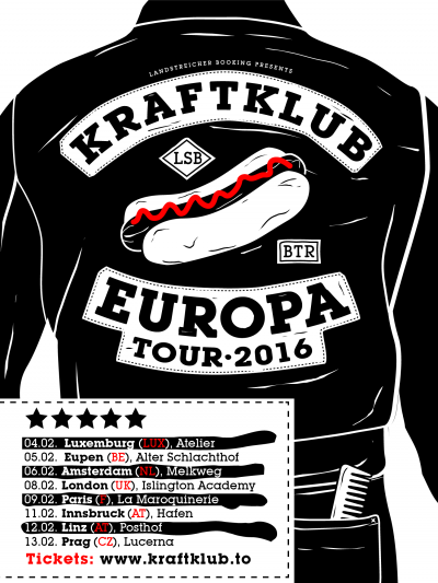 Kraftklub Europa Tour 2016